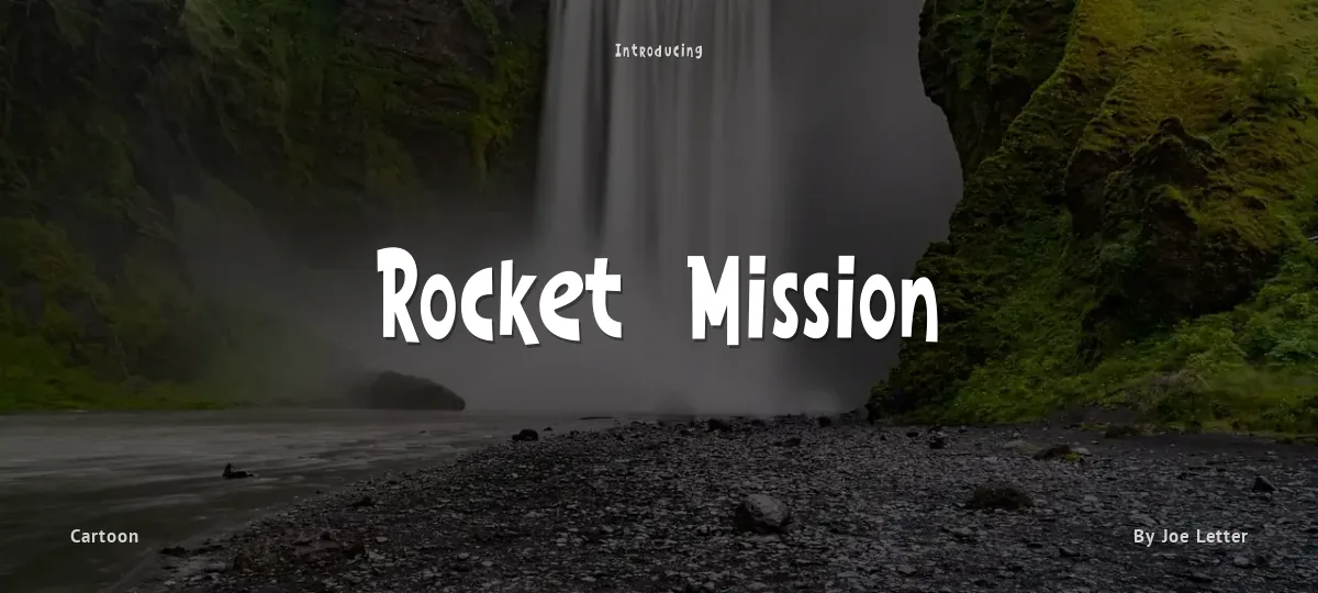 Rocket Mission font preview