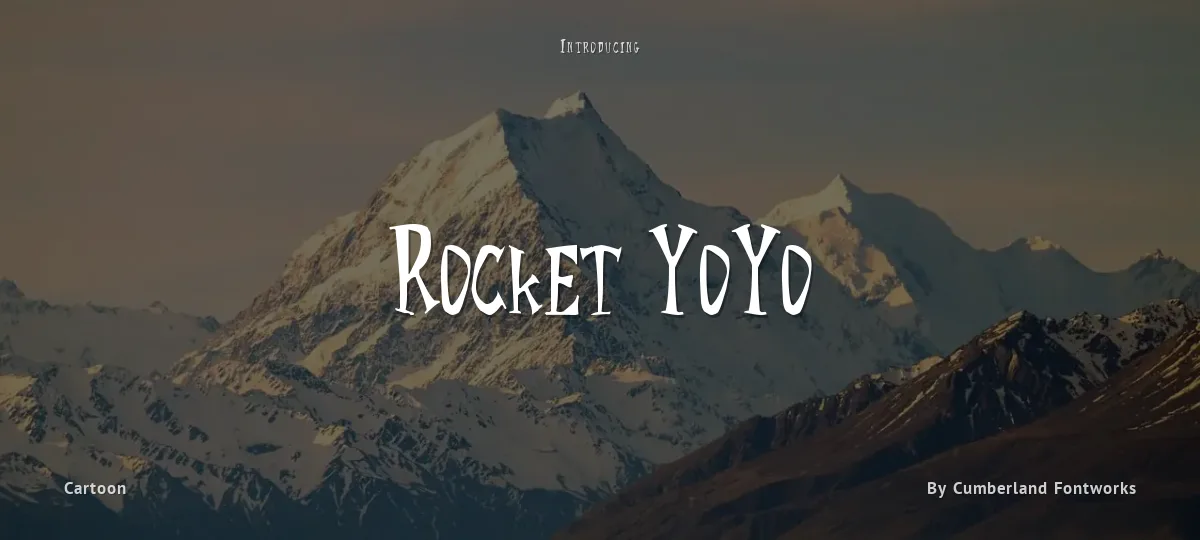 Rocket YoYo font preview