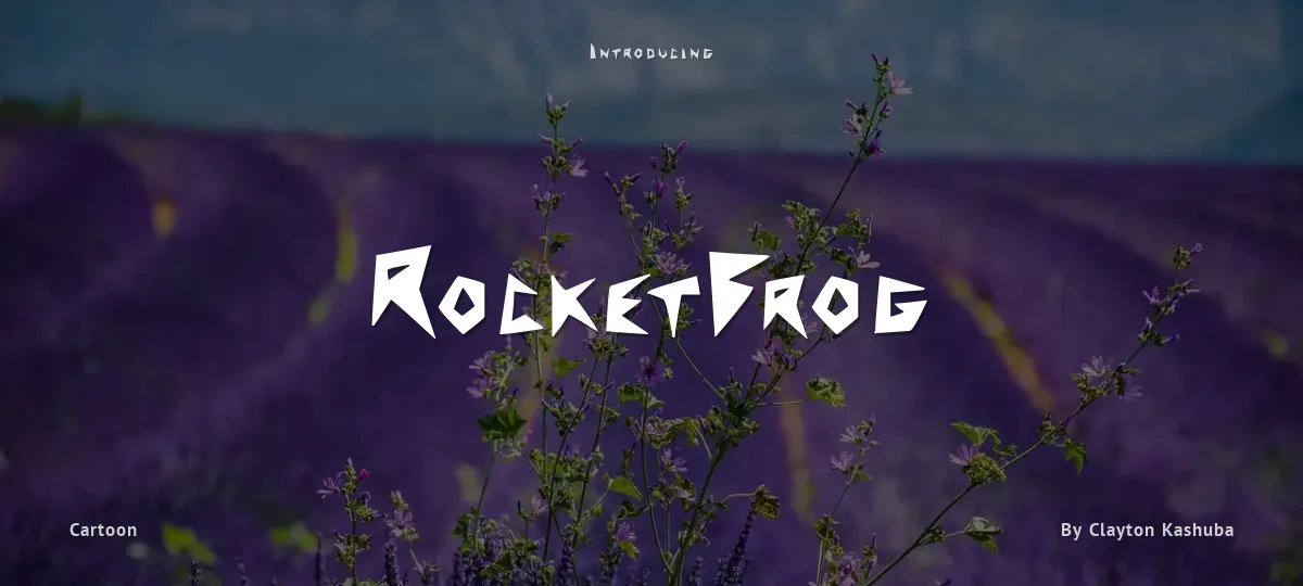 RocketFrog font preview