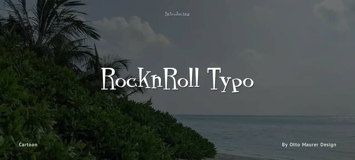 RocknRoll Typo font preview