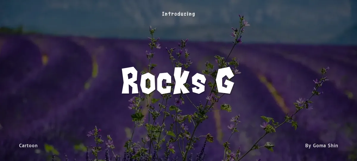 Rocks G font preview