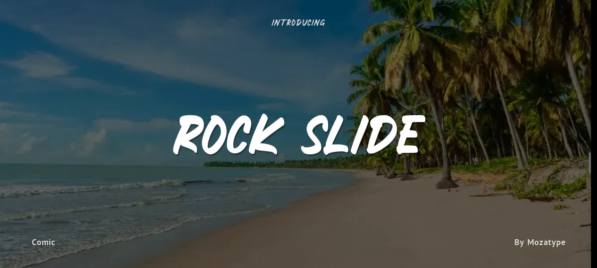 Rock Slide font preview