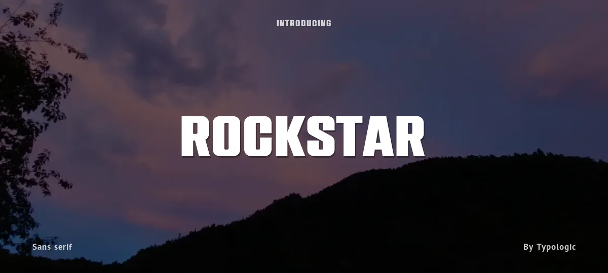 Rockstar font preview