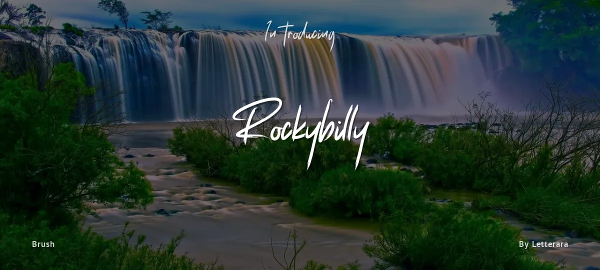 Rockybilly font preview