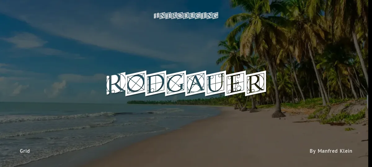 Rodgauer font preview