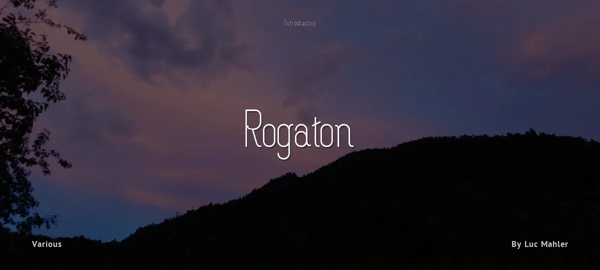 Rogaton font preview