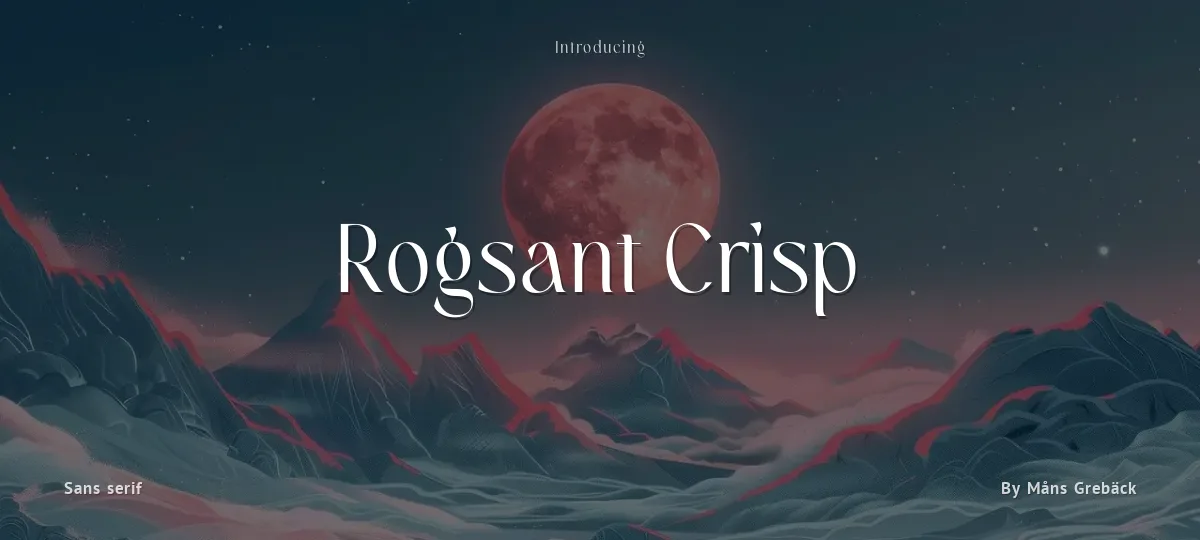 Rogsant Crisp font preview