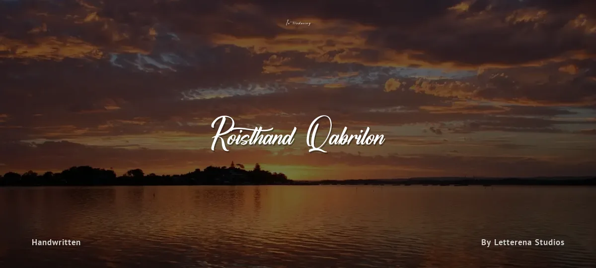 Roisthand Qabrilon font preview