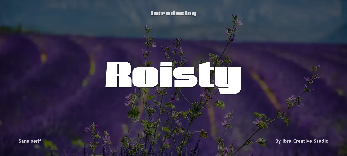Roisty font preview