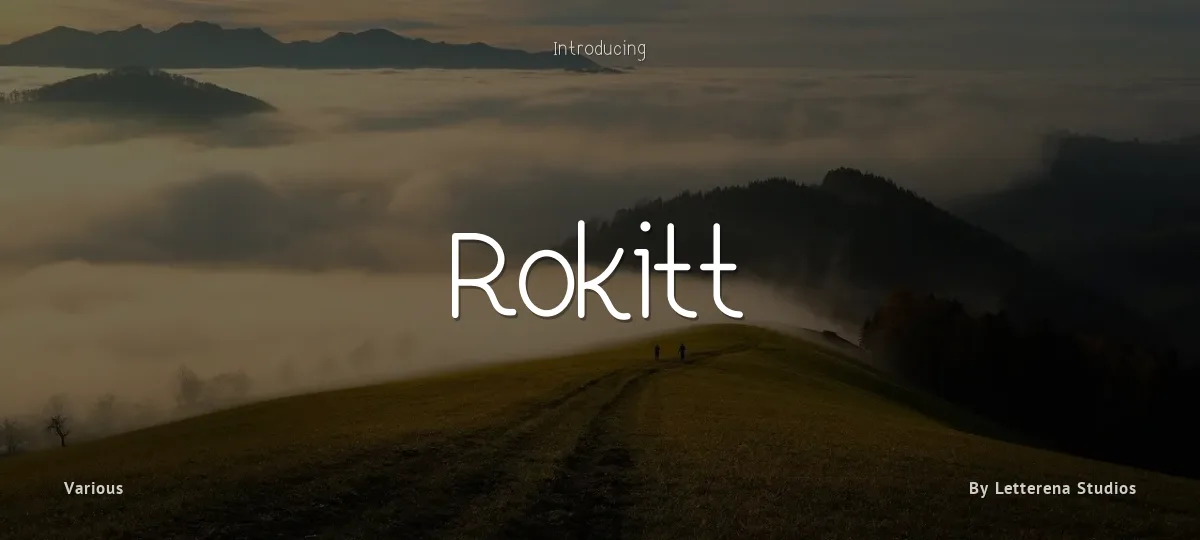 Rokitt font preview