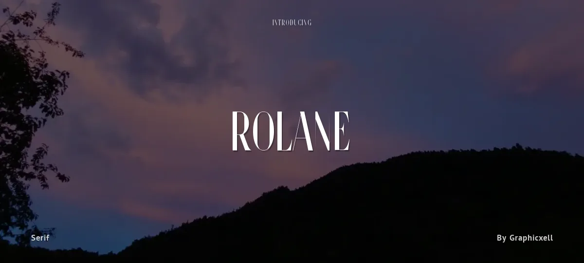 Rolane font preview