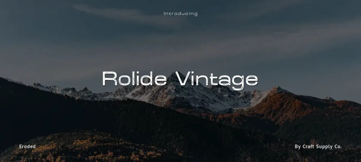 Rolide Vintage font preview