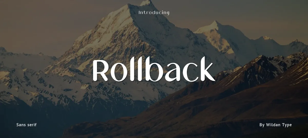 Rollback font preview