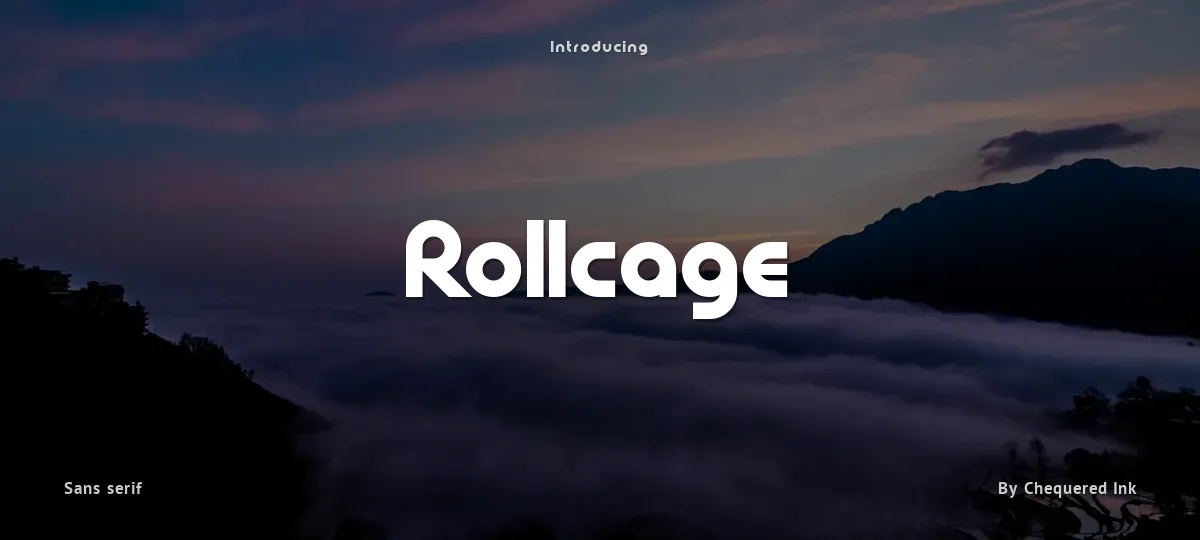 Rollcage font preview