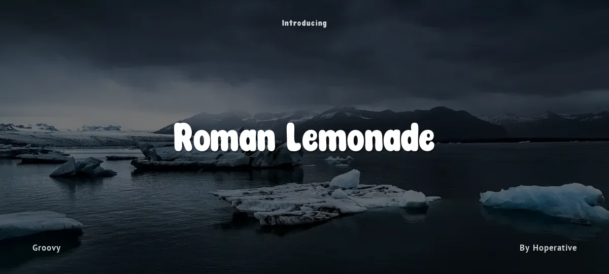 Roman Lemonade font preview