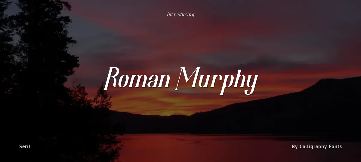 Roman Murphy font preview