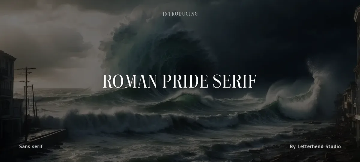 Roman Pride Serif font preview