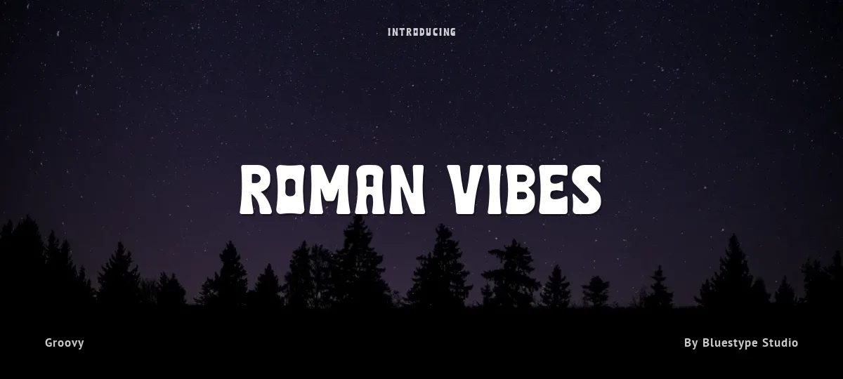 Roman Vibes font preview