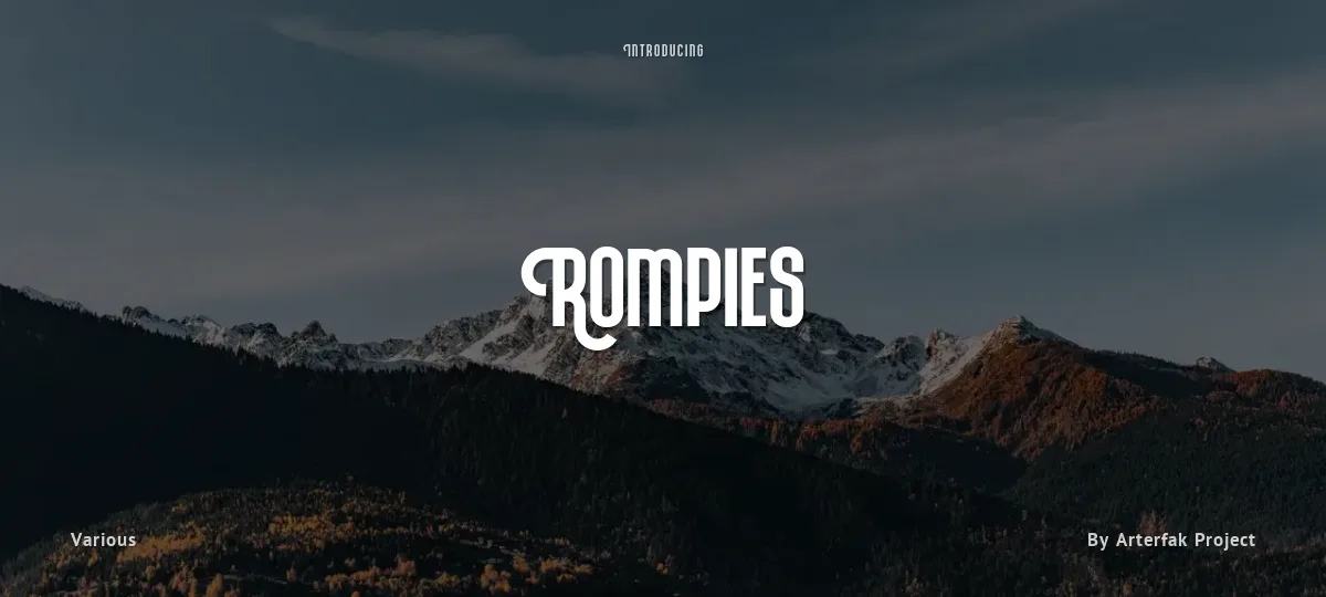 Rompies font preview