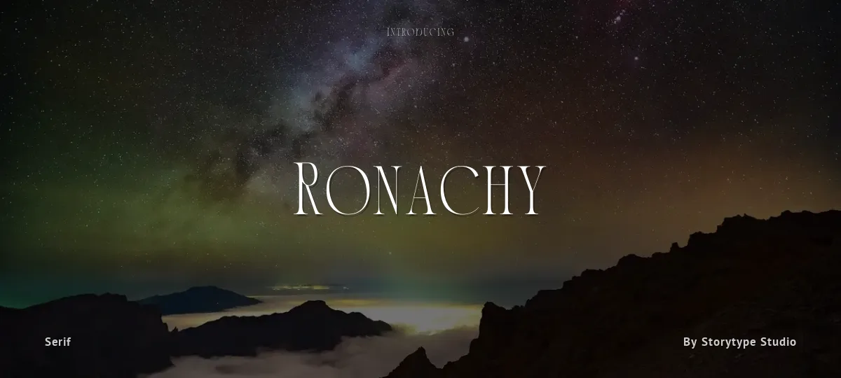 Ronachy font preview