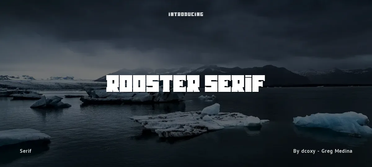 Rooster Serif font preview