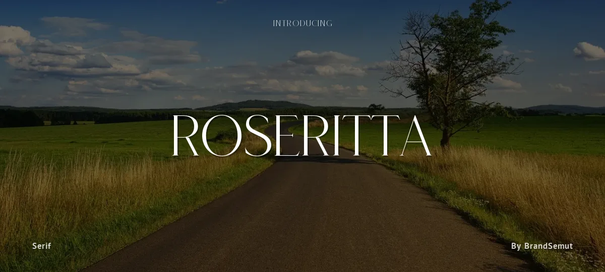 Roseritta font preview