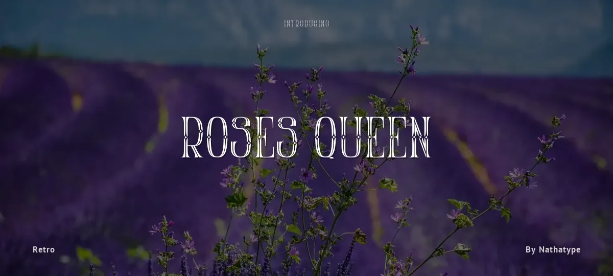 Roses Queen font preview