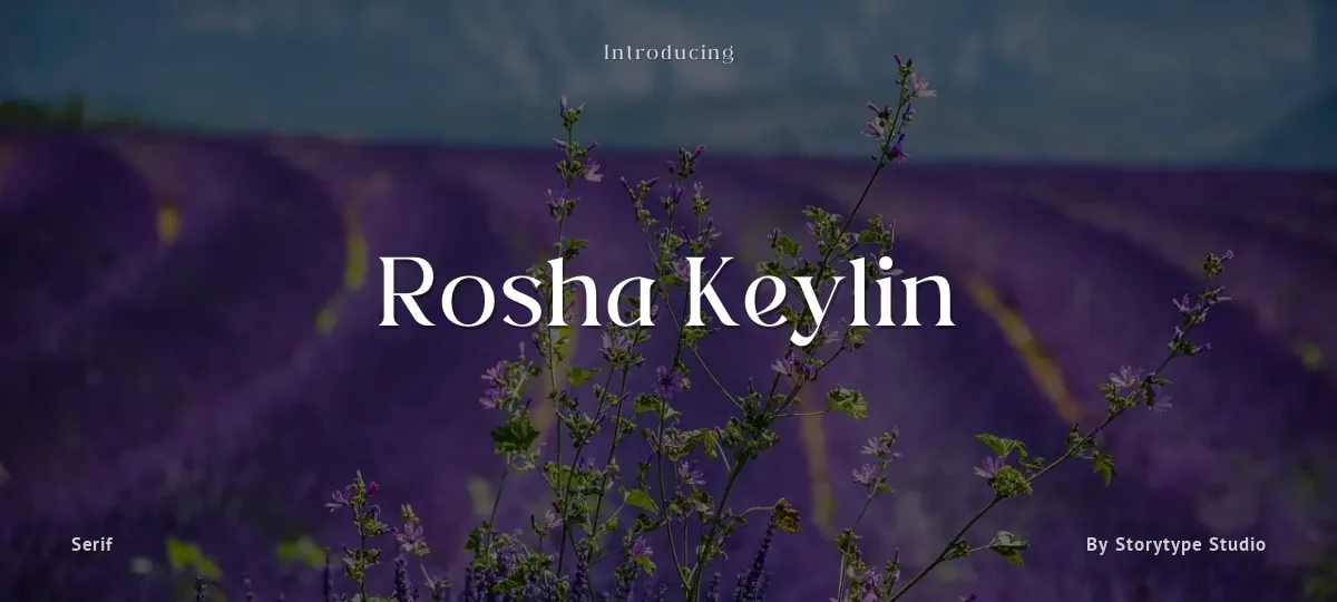 Rosha Keylin font preview