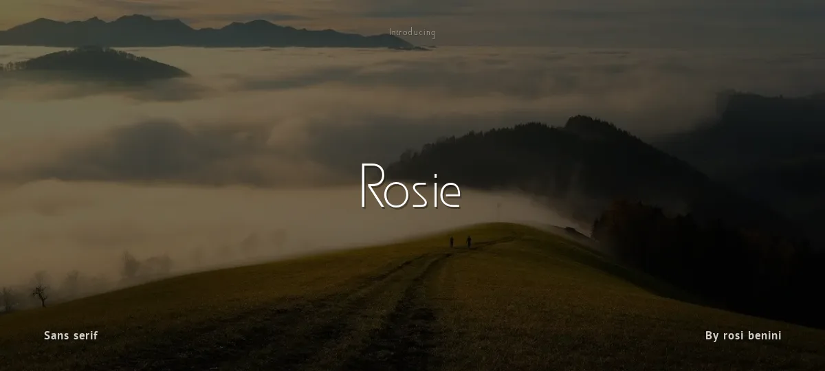 Rosie font preview