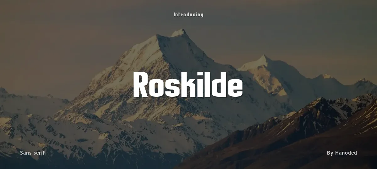 Roskilde font preview