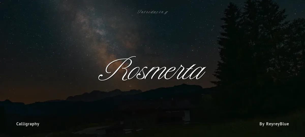 Rosmerta font preview