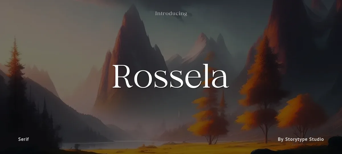 Rossela font preview