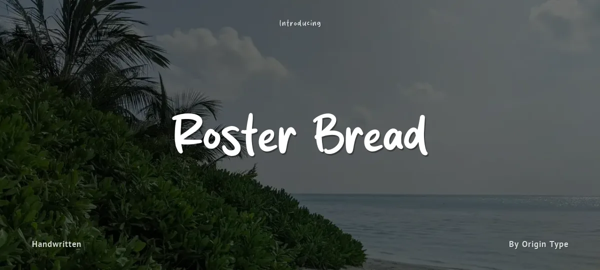 Roster Bread font preview