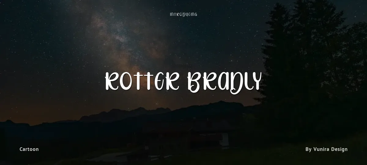 Rotter Bradly font preview