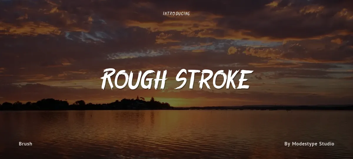 Rough Stroke font preview