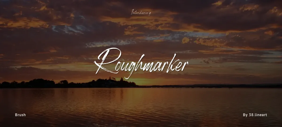 Roughmarker font preview