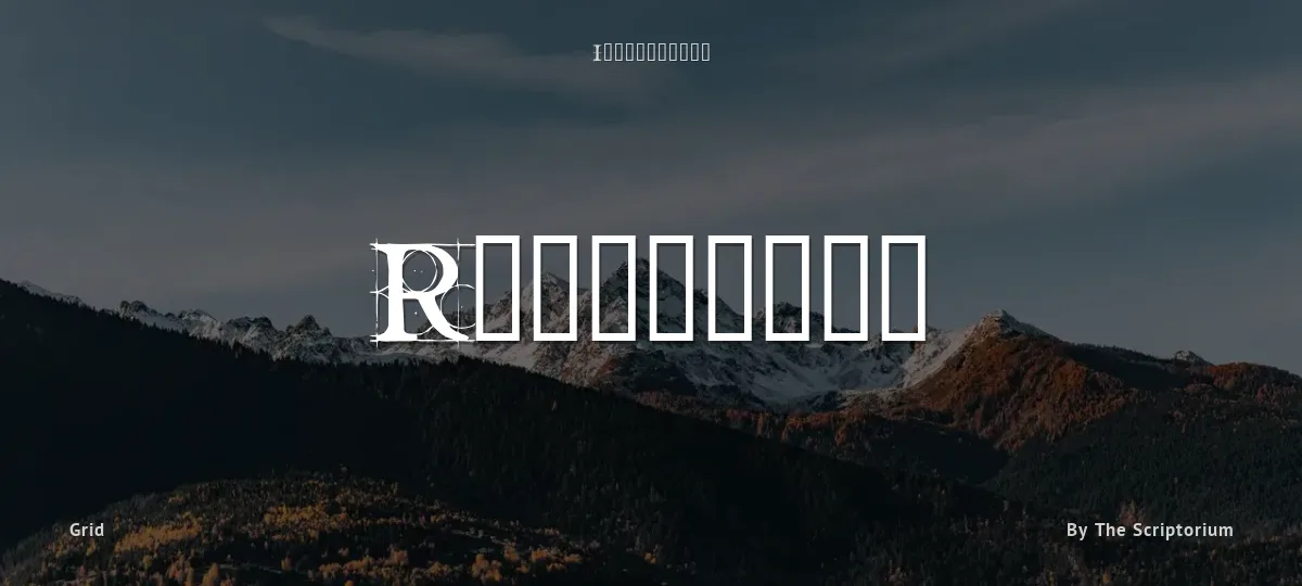 Roughwork font preview