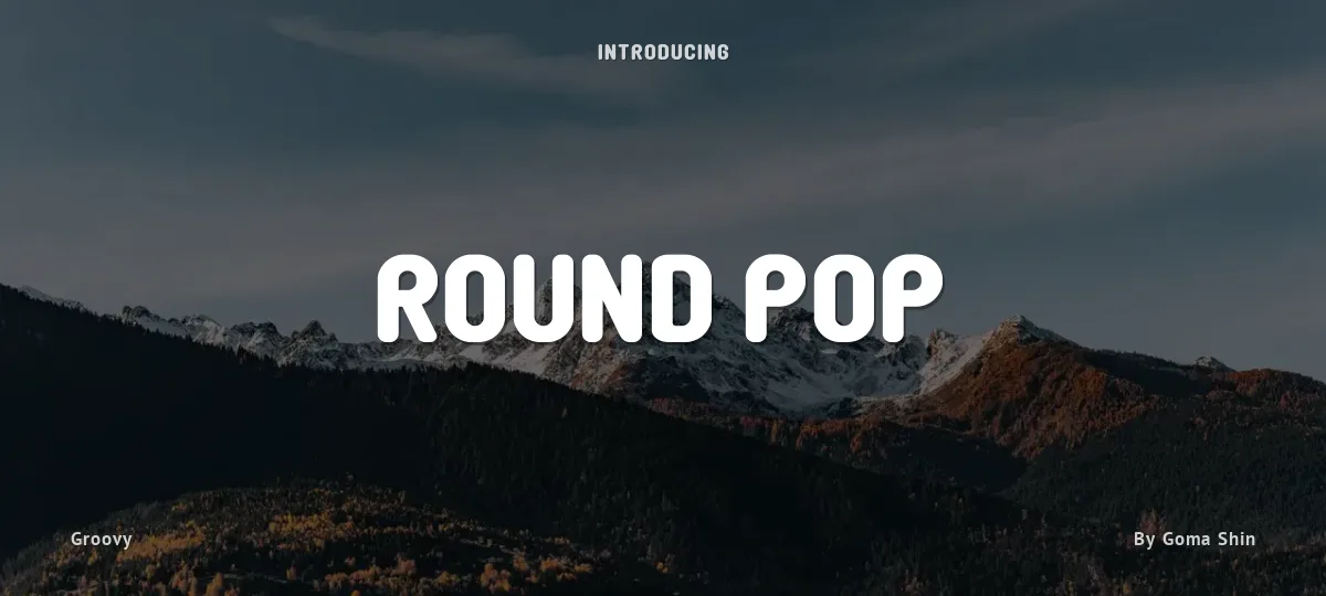 Round Pop font preview