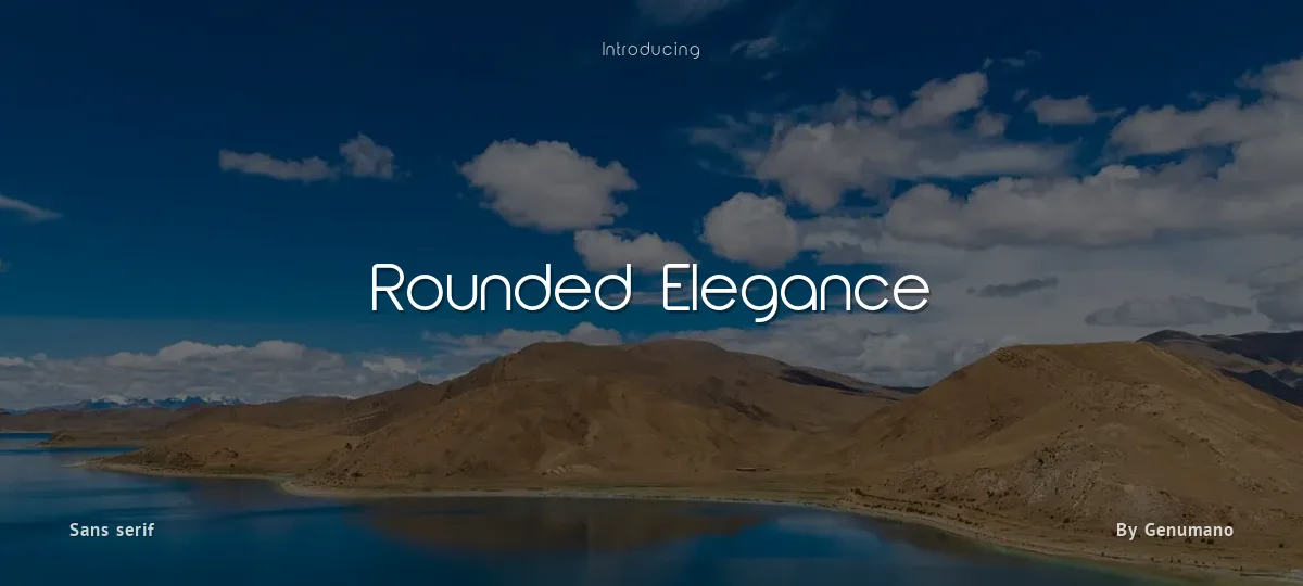 Rounded Elegance font preview