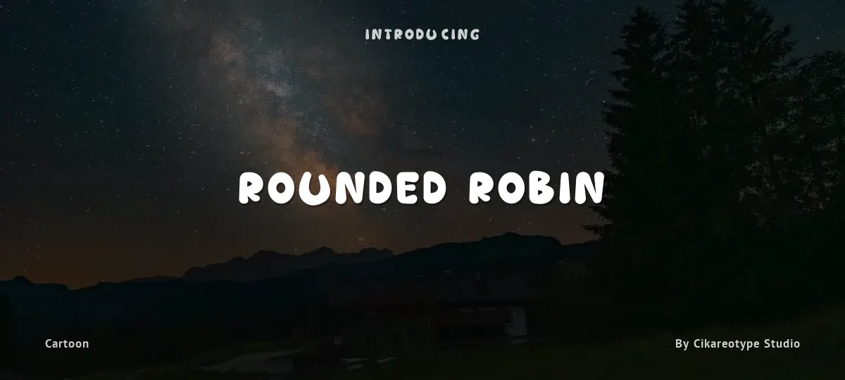 Rounded Robin font preview
