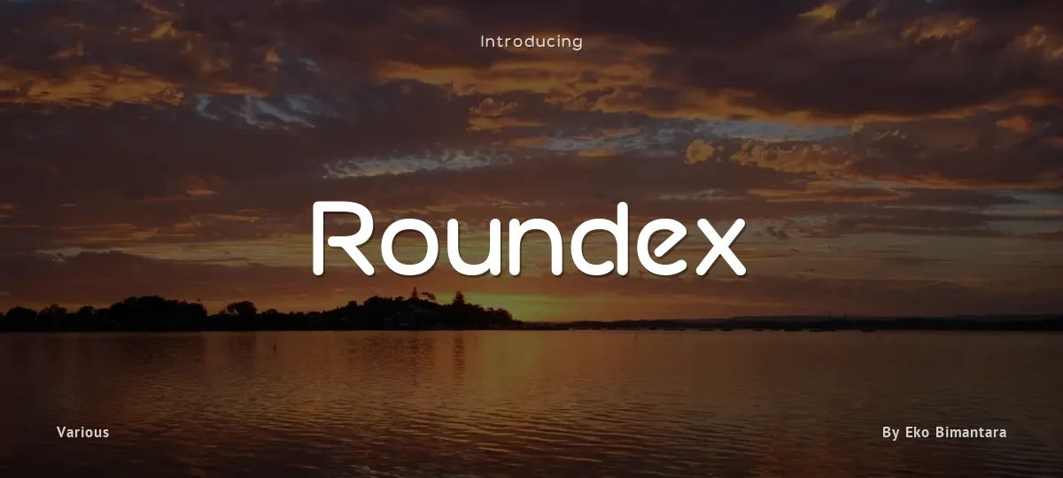 Roundex font preview