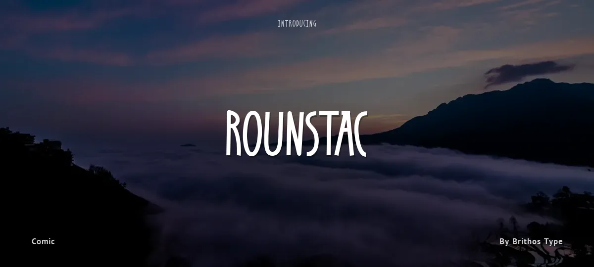 Rounstac font preview