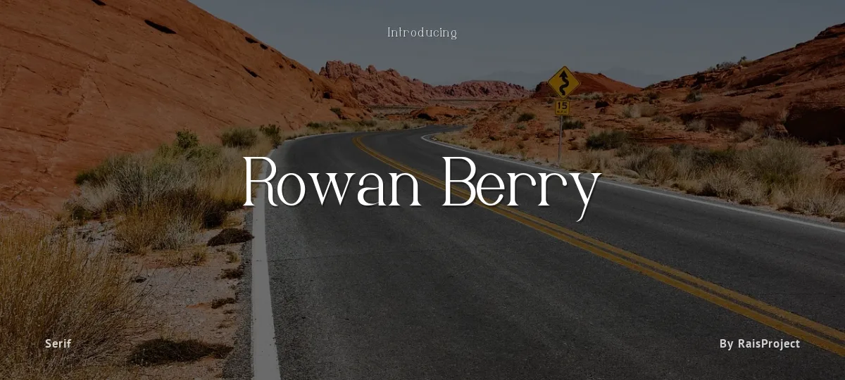 Rowan Berry font preview