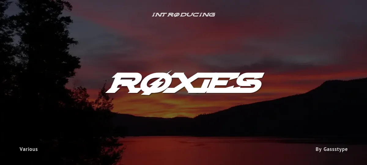 Roxies font preview