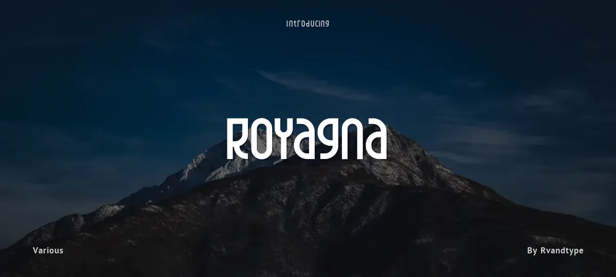 Royagna font preview