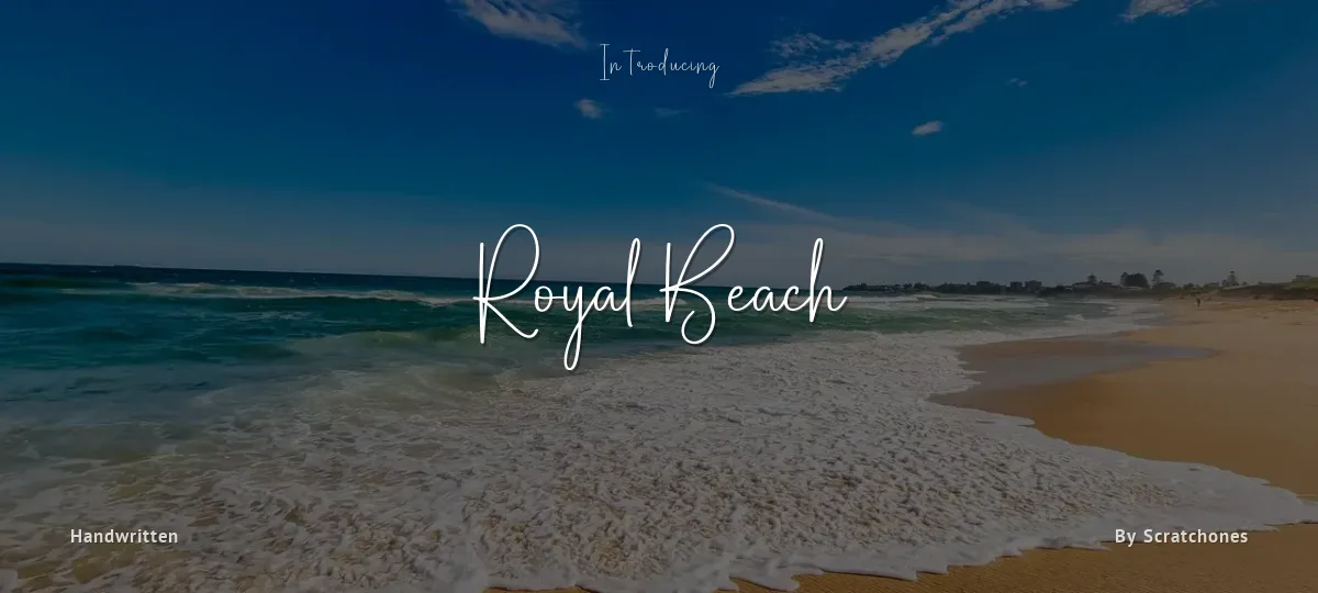 Royal Beach font preview
