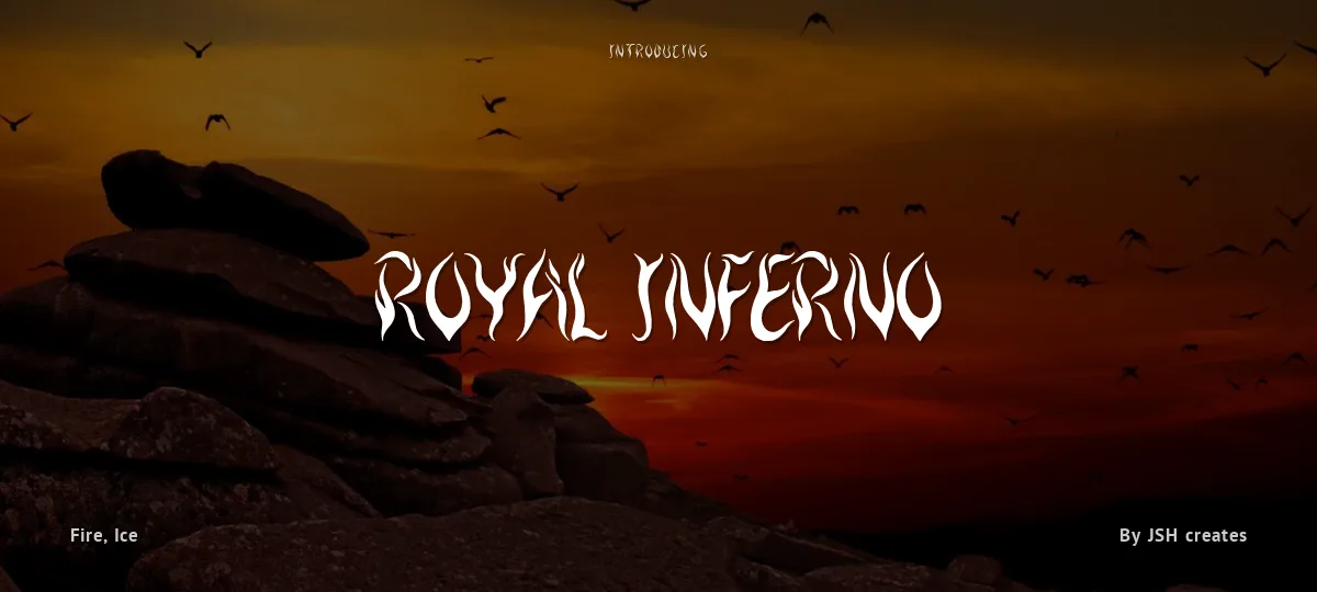 Royal Inferno font preview