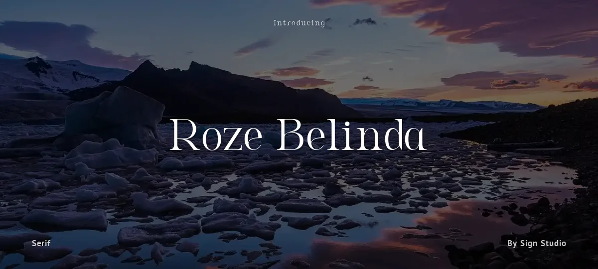 Roze Belinda font preview