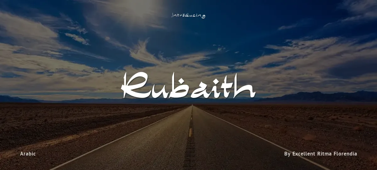 Rubaith font preview