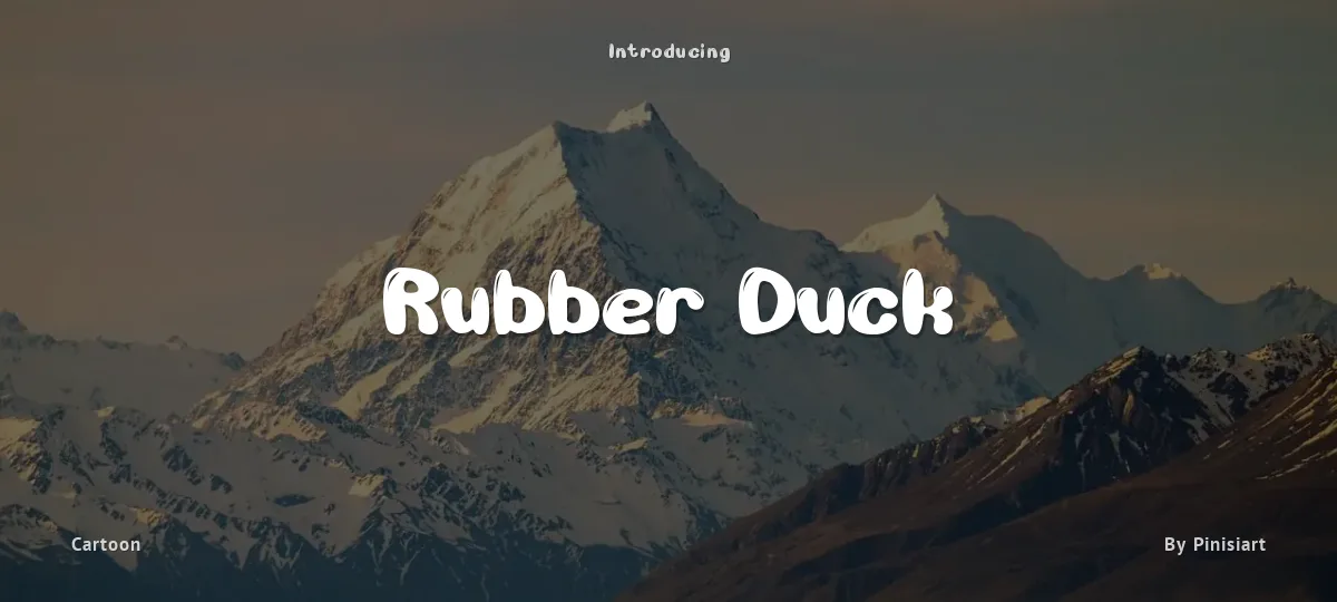 Rubber Duck font preview
